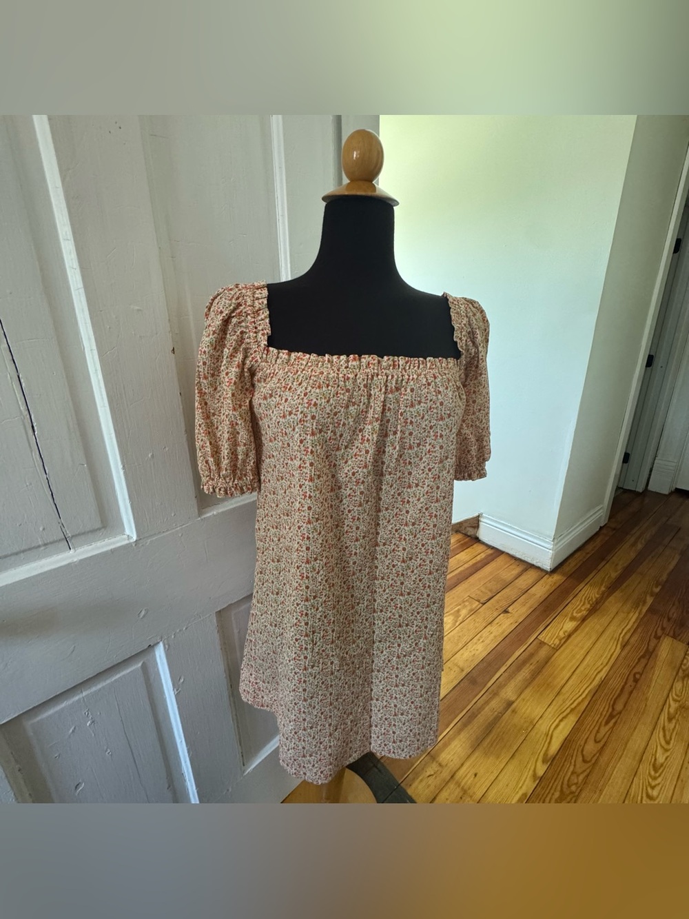 Reformation puff sleeve mini dress